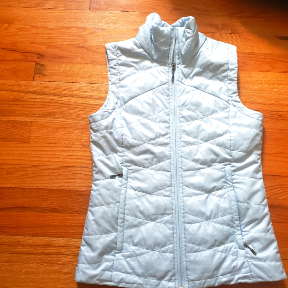 Columbia Vest Womens Omni-Shield Aqua  Quilted Sleeveless Jacket - Light Blue